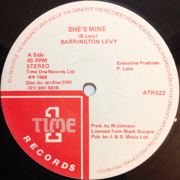 Barrington Levy : She's Mine (12", Single)