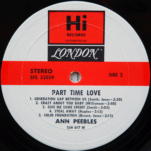 Ann Peebles : Part Time Love (LP, Album, W -)