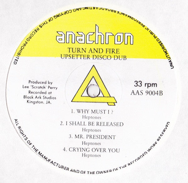 Various : Turn And Fire - Upsetter Disco Dub (LP, Comp)
