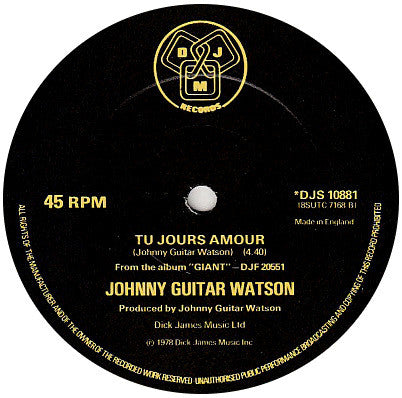 Johnny Guitar Watson : Miss Frisco (Queen Of The Disco) (12", Ltd)