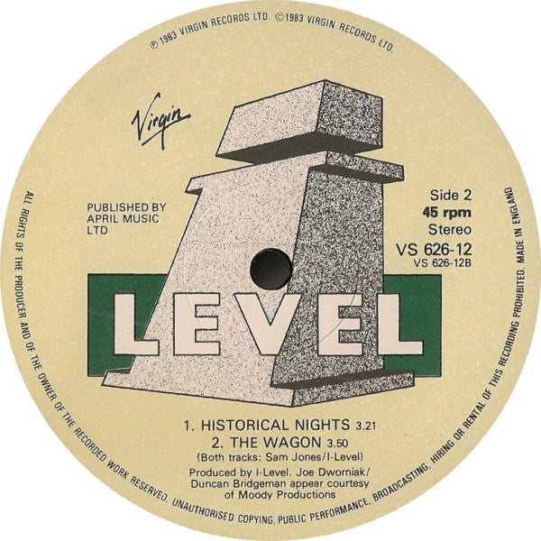I-Level : Stone Heart (Stone Woman) (Remix) (12")