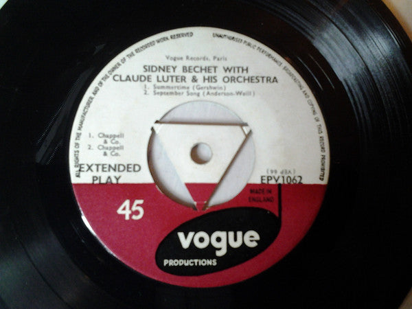 Sidney Bechet, Claude Luter Et Son Orchestre : Summertime (7", EP)