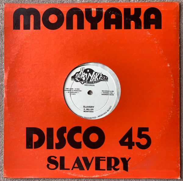 Monyaka : Questions Of Life Do You Know ? / Slavery (12")
