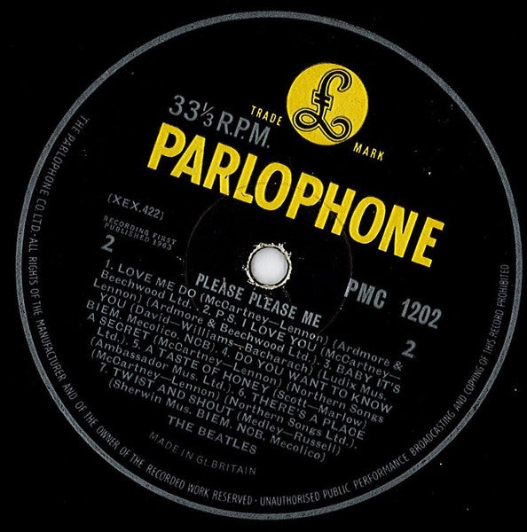 The Beatles : Please Please Me (LP, Album, Mono, RP, 5th)