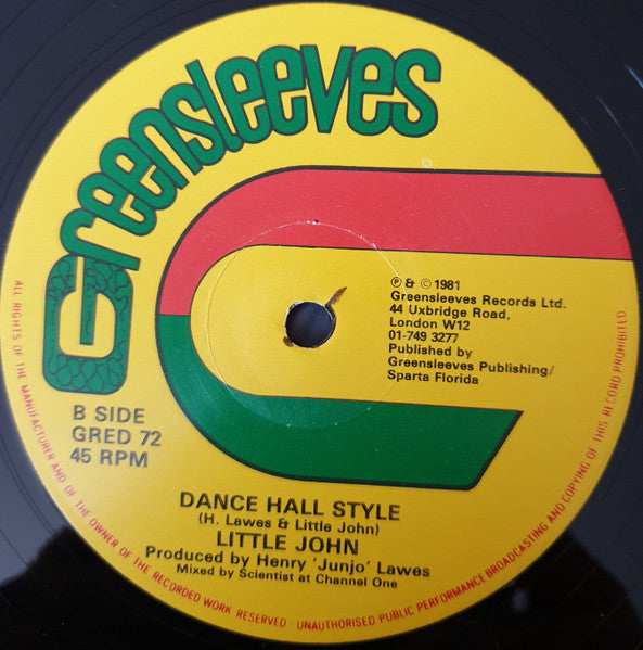 Michigan & Smiley / Little John : Diseases / Dance Hall Style (12")