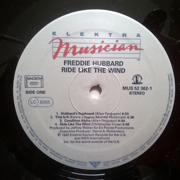 Freddie Hubbard : Ride Like The Wind (LP, Album)