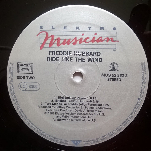 Freddie Hubbard : Ride Like The Wind (LP, Album)