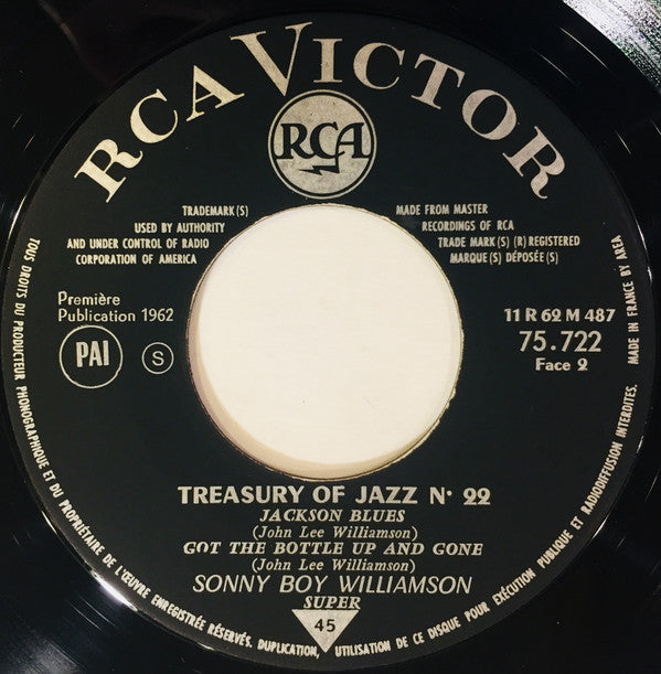 Sonny Boy Williamson : Treasury Of Jazz N° 22 (7", EP)