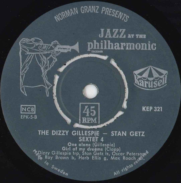 Dizzy Gillespie - Stan Getz Sextet : Diz And Getz (7", EP)