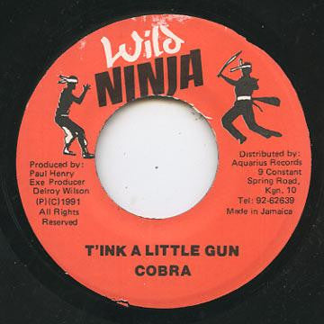 Mad Cobra : T'ink A Little Gun (7", Single)