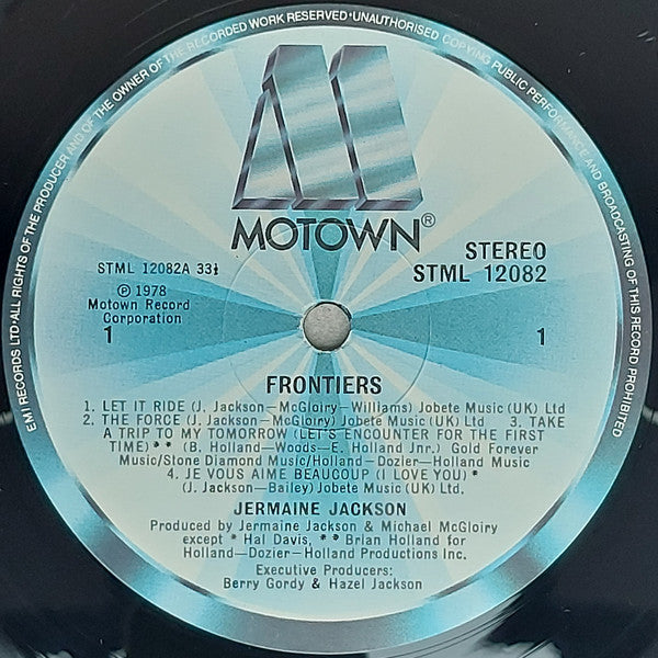 Jermaine Jackson : Frontiers (LP, Album)
