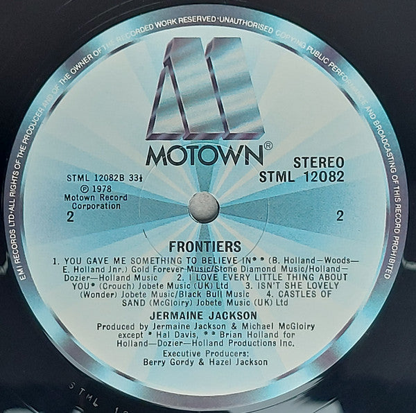 Jermaine Jackson : Frontiers (LP, Album)