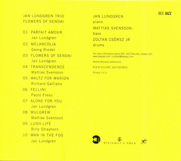 Jan Lundgren Trio : Flowers Of Sendai (CD, Album)