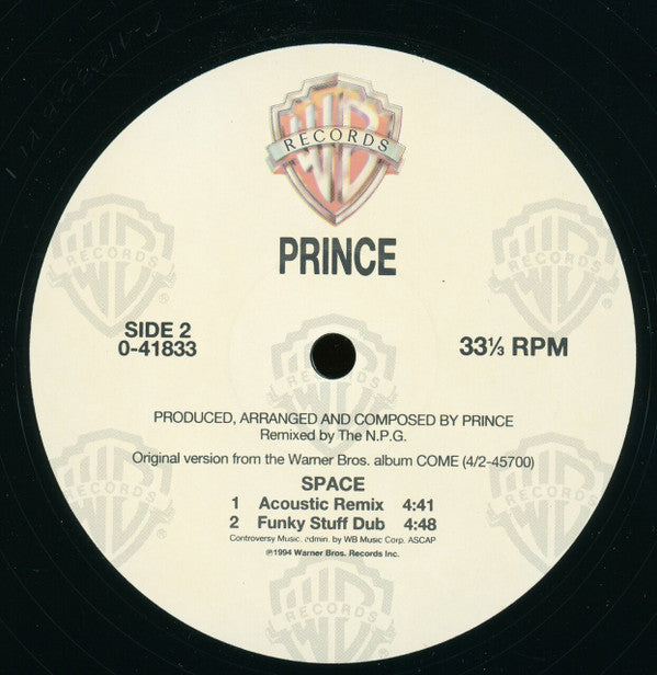 Prince : Space (12", Maxi)
