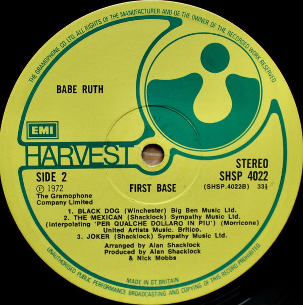 Babe Ruth : First Base (LP, Album)