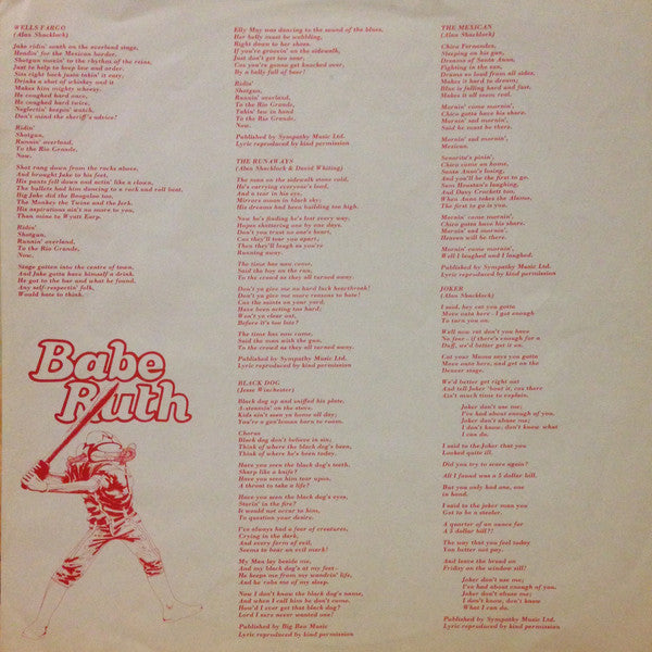 Babe Ruth : First Base (LP, Album)