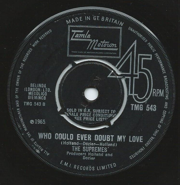 The Supremes : I Hear A Symphony (7", Single, 4-P)