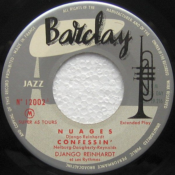 Django Reinhardt : 1 - Nuages (7", EP, Mono, RE)