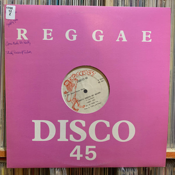 Willie Williams* / Yabby You : Come Make We Rally / Thirty Pieces Of Silver (12", Red)