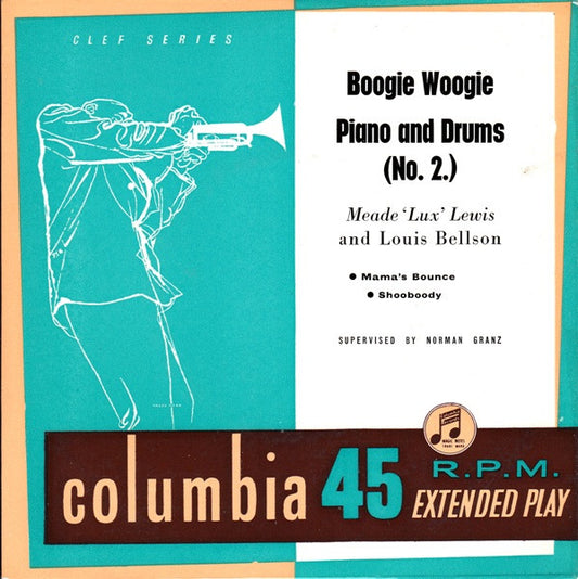 Meade "Lux" Lewis And Louis Bellson : Boogie Woogie Piano And Drums (No. 2) (7", EP)