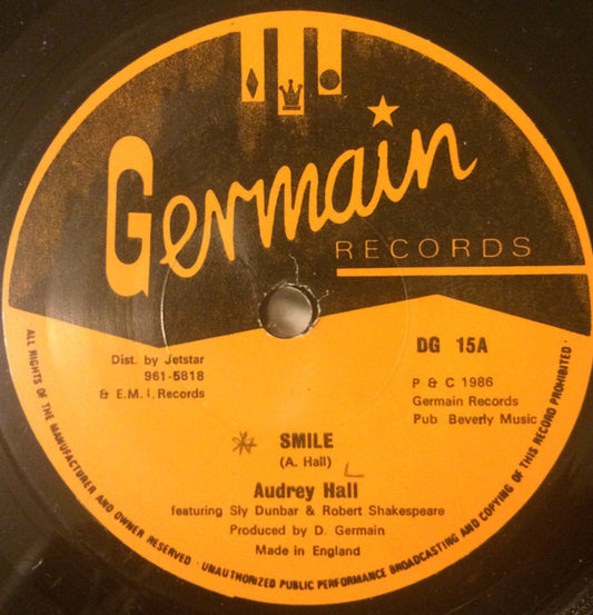 Audrey Hall : Smile (7", Yel)