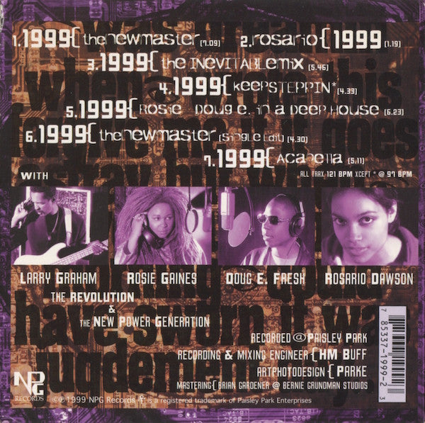 Prince And The Revolution : 1999 The New Master (CD, EP)