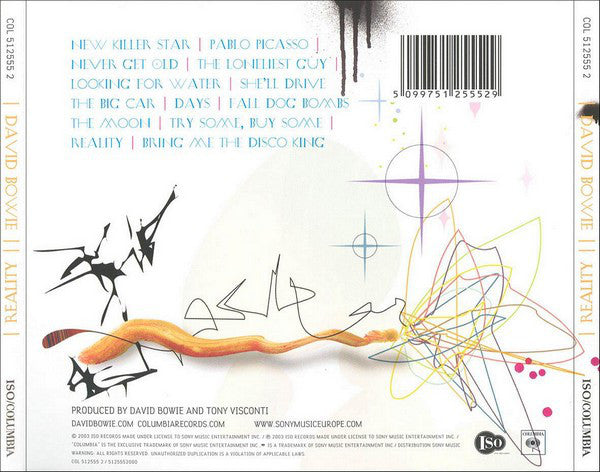 David Bowie : Reality (CD, Album)