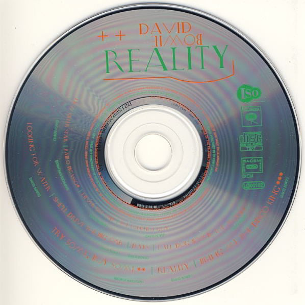 David Bowie : Reality (CD, Album)