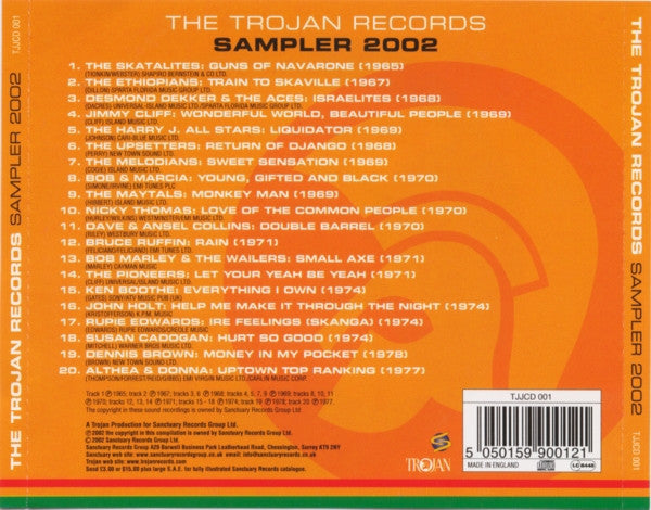 Various : The Trojan Records Sampler 2002 (CD, Comp, Smplr)