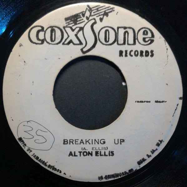 Alton Ellis / Sound Dimension : Breaking Up /  Breaking Up Ver. (7", Single)