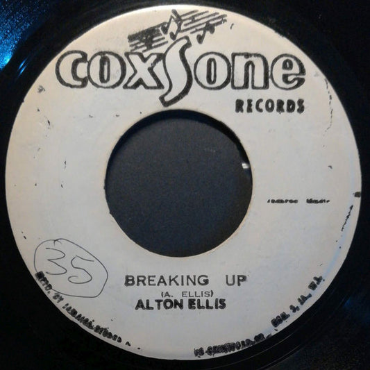 Alton Ellis / Sound Dimension : Breaking Up /  Breaking Up Ver. (7", Single)