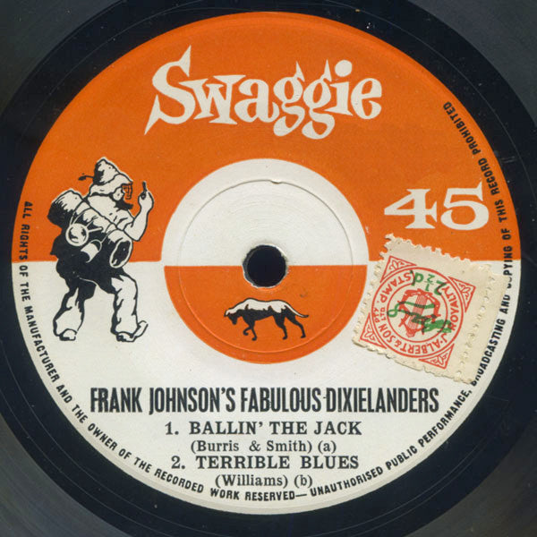 Frank Johnson's Fabulous Dixielanders : Frank Johnson's Fabulous Dixielanders (7", EP, Mono)