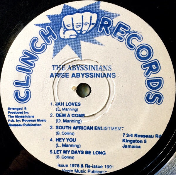 The Abyssinians : Arise (LP, Album, RE)
