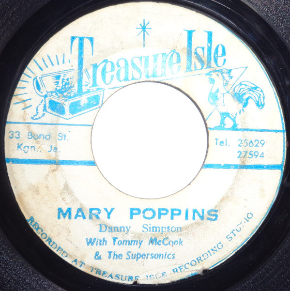 The Yardbrooms With Tommy McCook & The Supersonics / Danny Simpson With Tommy McCook & The Supersonics : If You See Jane / Mary Poppins (7", Blu)