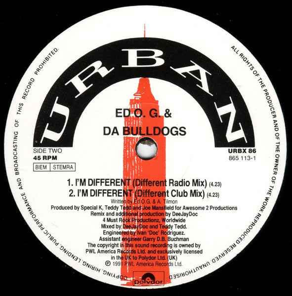 Ed O.G & Da Bulldogs : Be A Father To Your Child (12")