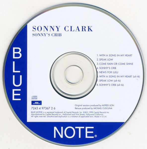 Sonny Clark : Sonny's Crib (CD, Album, Ltd, RE, RM)