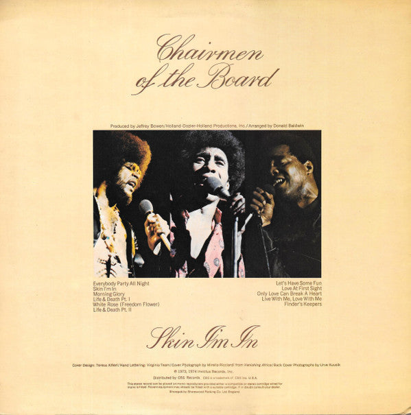 Chairmen Of The Board : Skin I'm In (LP, Album)