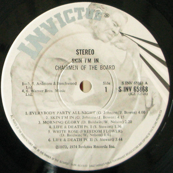 Chairmen Of The Board : Skin I'm In (LP, Album)