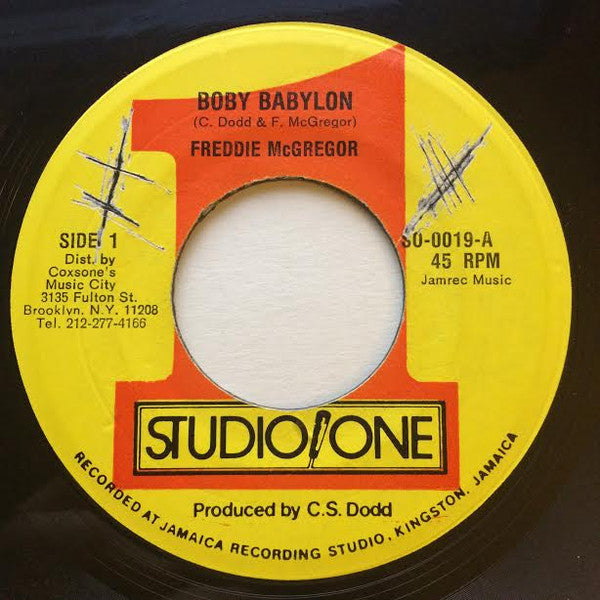 Freddie McGregor : Boby Babylon (7")