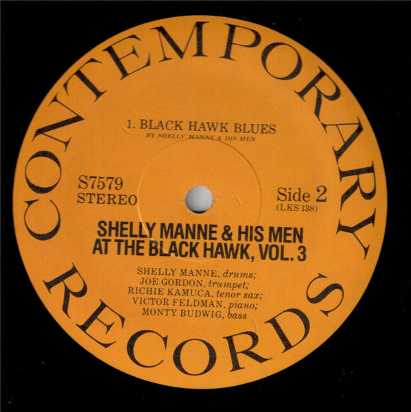 Shelly Manne & His Men : At The Black Hawk, Vol. 3 (LP, Album, RE)