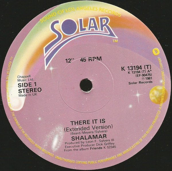 Shalamar : There It Is (12", Single)