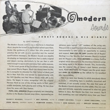 Shorty Rogers And His Giants : Modern Sounds (2x7", EP, Gat)