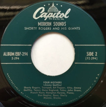 Shorty Rogers And His Giants : Modern Sounds (2x7", EP, Gat)