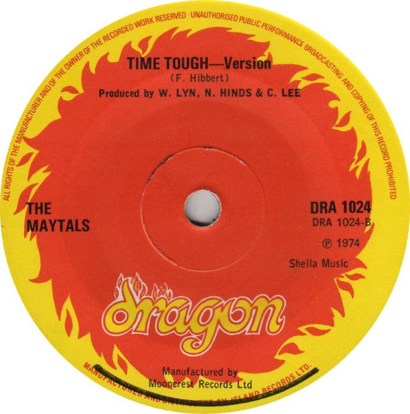 The Maytals : Time Tough (7", Single)