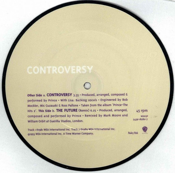 Prince : Controversy (7", Single, Num, Pic, Col)