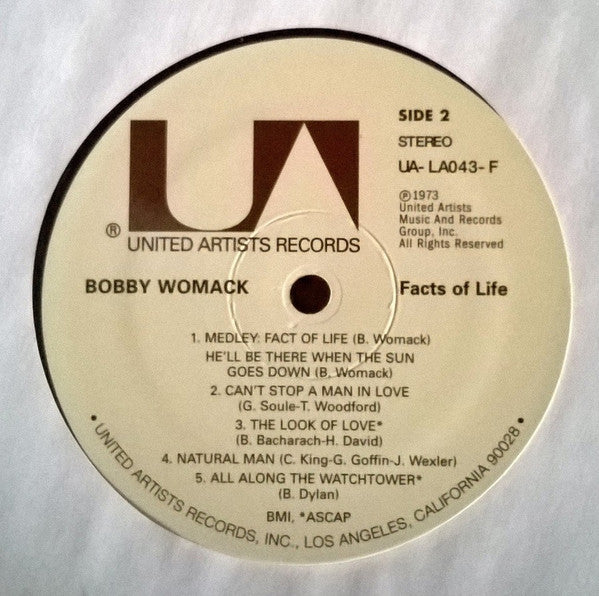 Bobby Womack : Facts Of Life (LP, Album, RE)