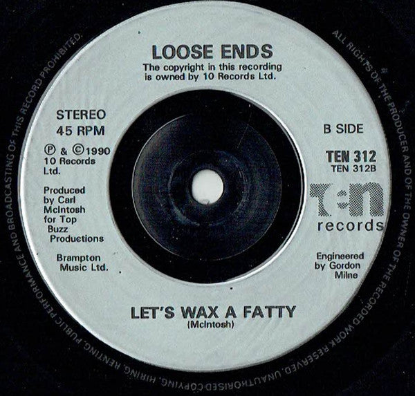 Loose Ends : Don't Be A Fool (7", Single)