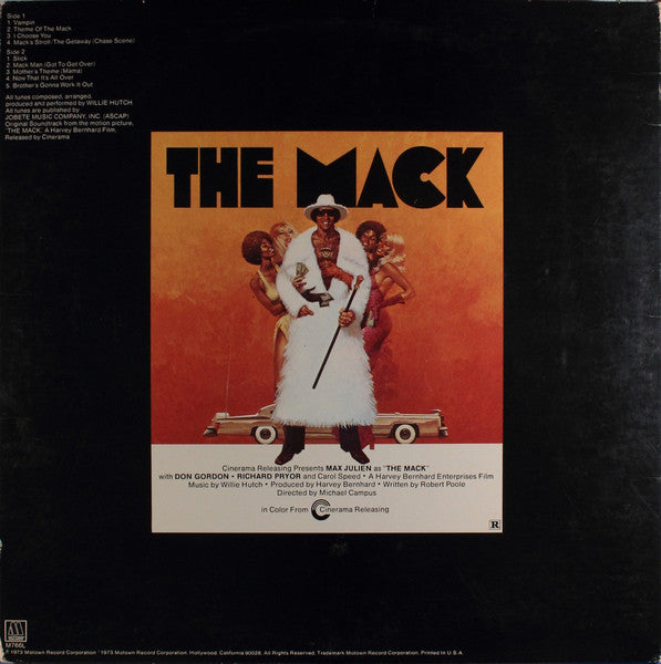 Willie Hutch : The Mack (LP, Album, Sup)