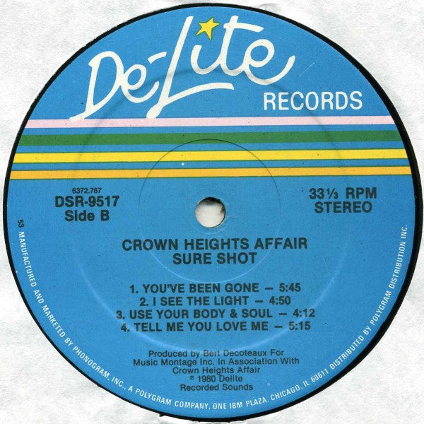 Crown Heights Affair : Sure Shot (LP, Album, 53 )