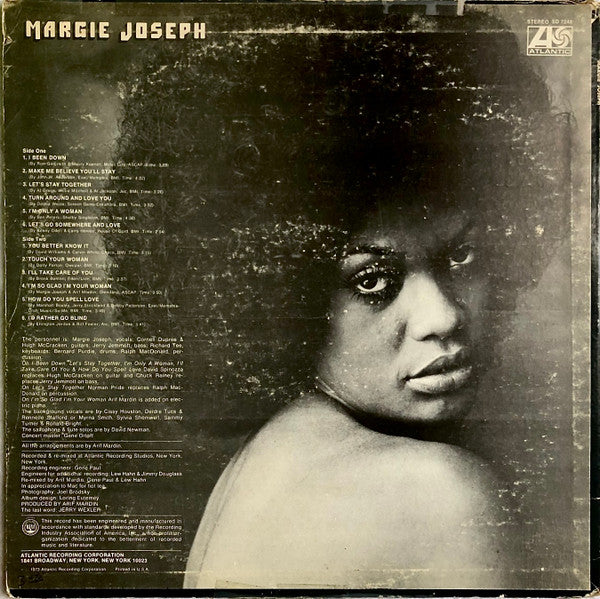 Margie Joseph : Margie Joseph (LP, Album, PR )